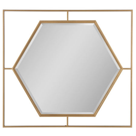 Love Joy Bliss Gold Frame Accent Mirror