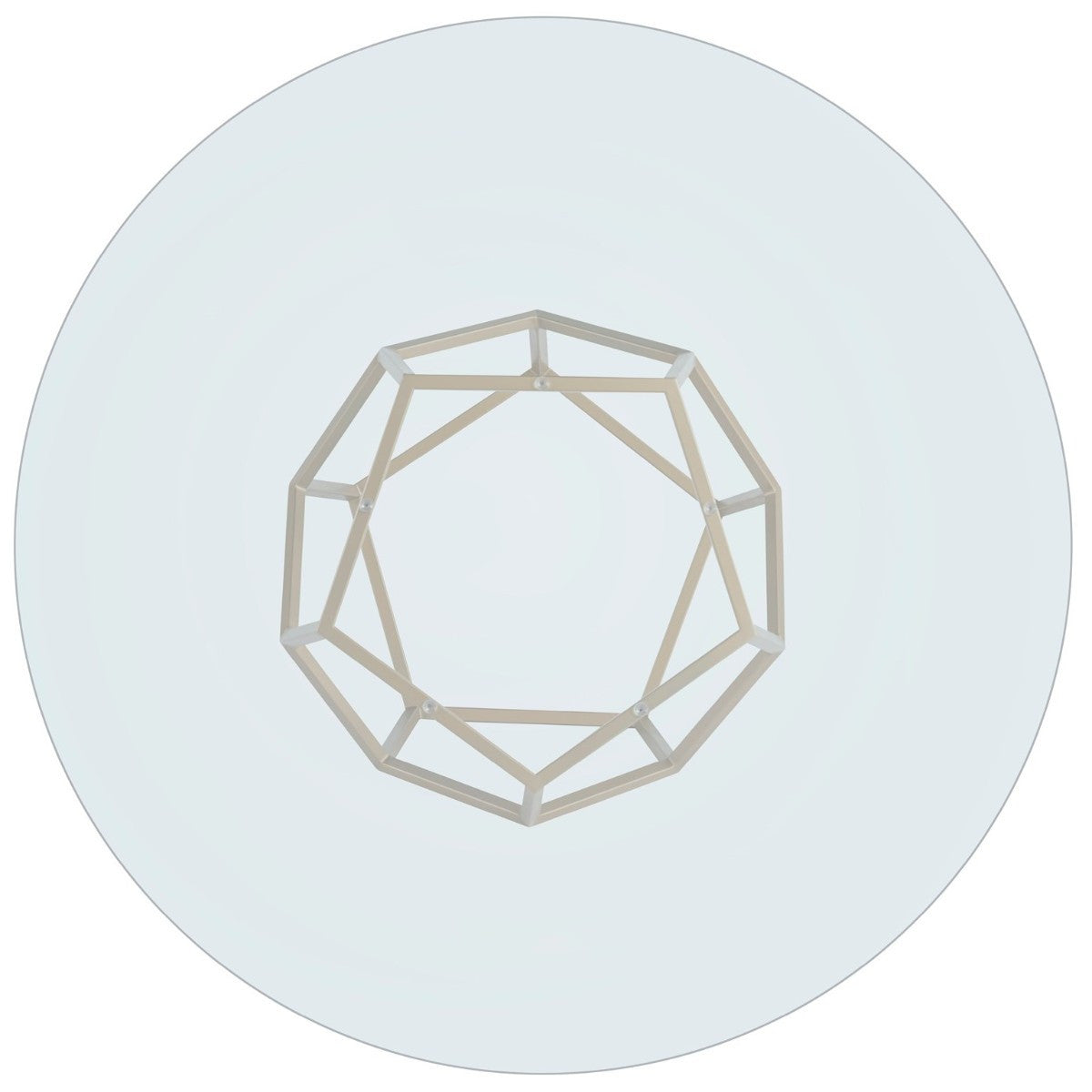 Love Joy Bliss Gold+ Glass Round Dining Table 60"