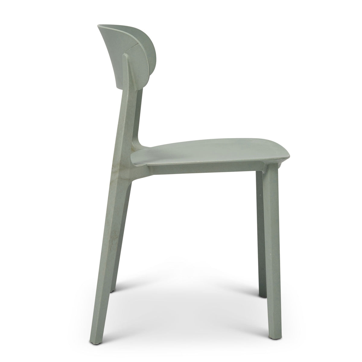 Metro Spencer Eco-Friendly Outdoor Stacking Chair Set of 4 - Moss Grey by Urbia - detail 3
