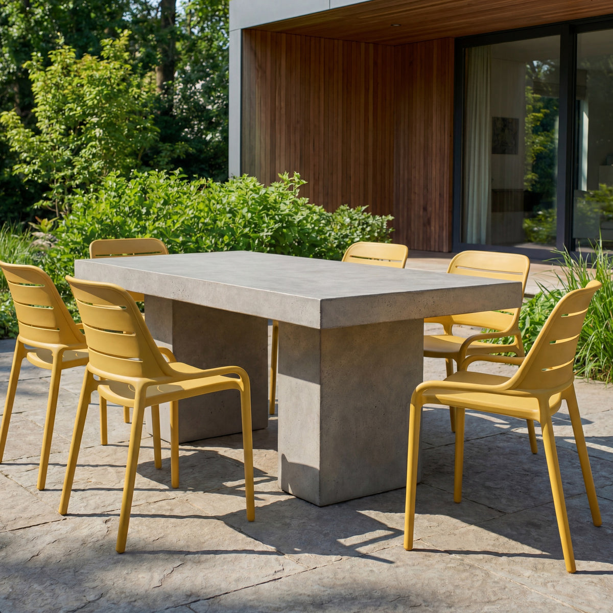 Jasper Outdoor Stacking Chair (Set of 4) - Ginger by Urbia - detail 7