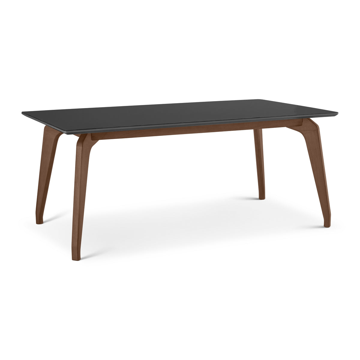 Giane Glass Top Dining Table Black, Nogal, 71" by Urbia - detail 3