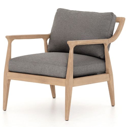 Elam Washed Brown Outdoor Chair
