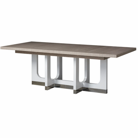 Marley Metal Leg Extension Dining Room Table 110"