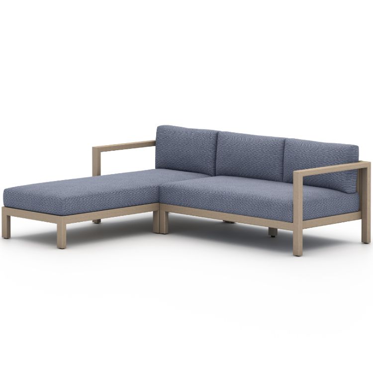 Sonoma Washed Brown Outdoor 2 Piece Sectional Laf