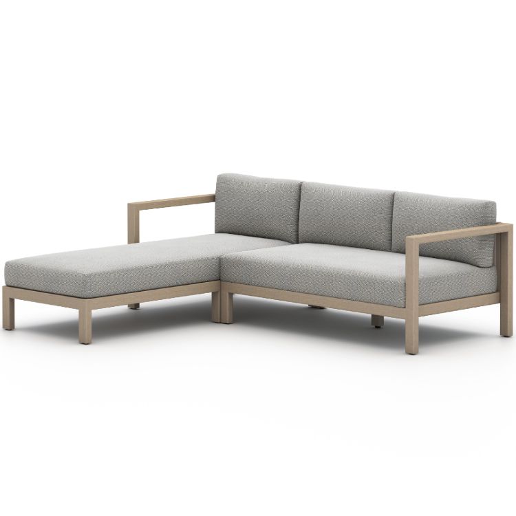 Sonoma Washed Brown Outdoor 2 Piece Sectional Laf