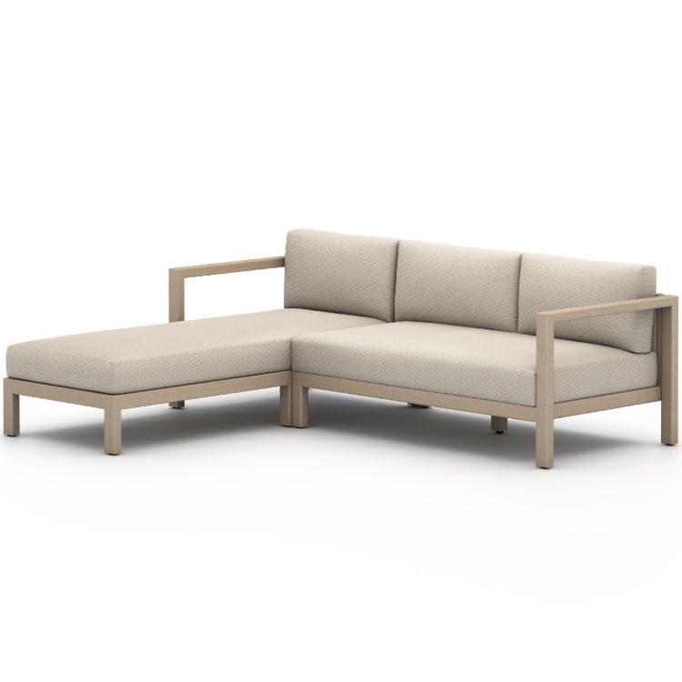 Sonoma Washed Brown Outdoor 2 Piece Sectional Laf