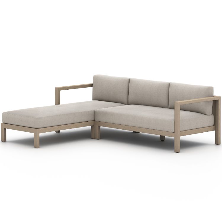 Sonoma Washed Brown Outdoor 2 Piece Sectional Laf