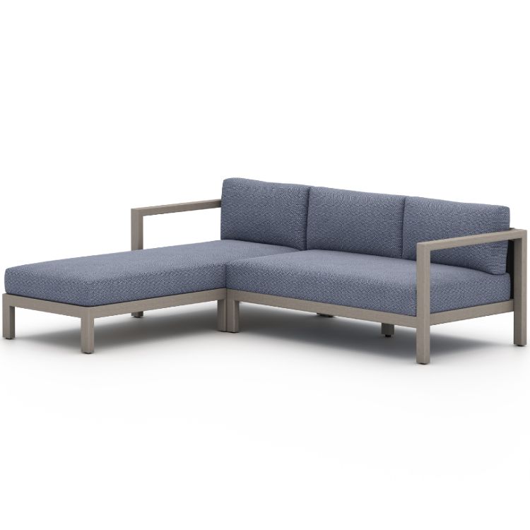 Sonoma Washed Grey Outdoor 2 Piece Sectional Laf