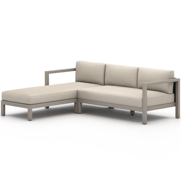 Sonoma Washed Grey Outdoor 2 Piece Sectional Laf