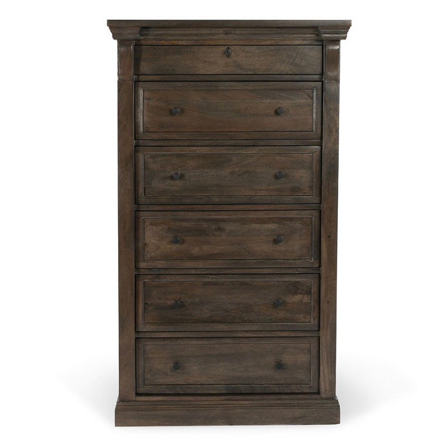 Adelaide 6-Drawer Mango Wood Chest Cocoa Brown