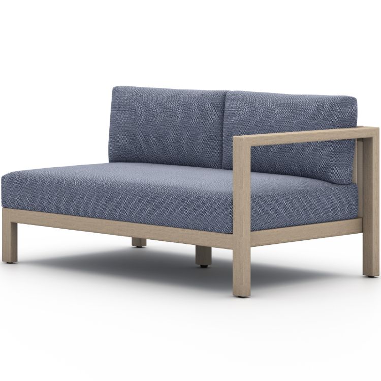 Sonoma Washed Brown Outdoor Sectional Raf Sofa Piece