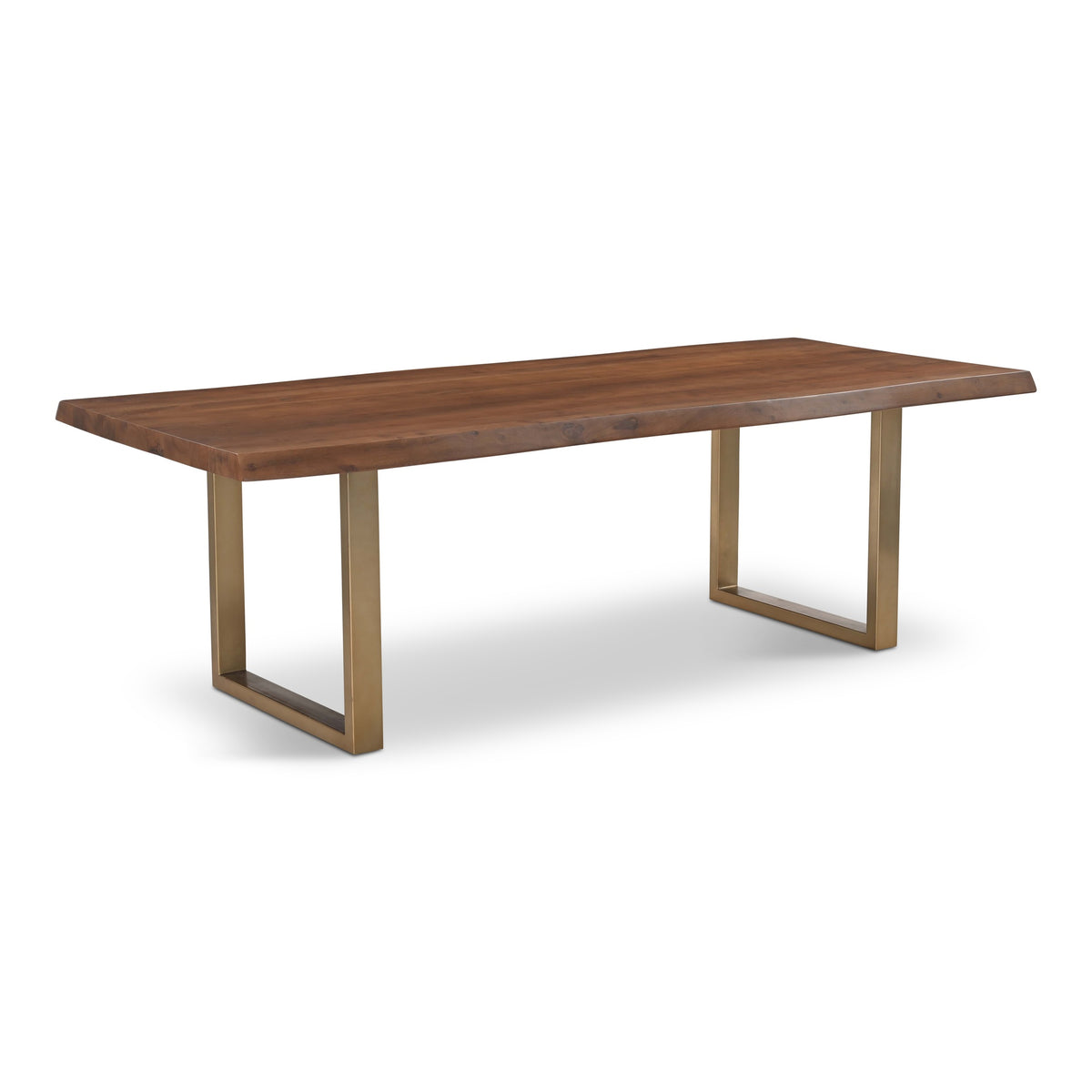 Brooks Dining Table U Base 40" x 92" Americano Top - Brass Base by Urbia - detail 2