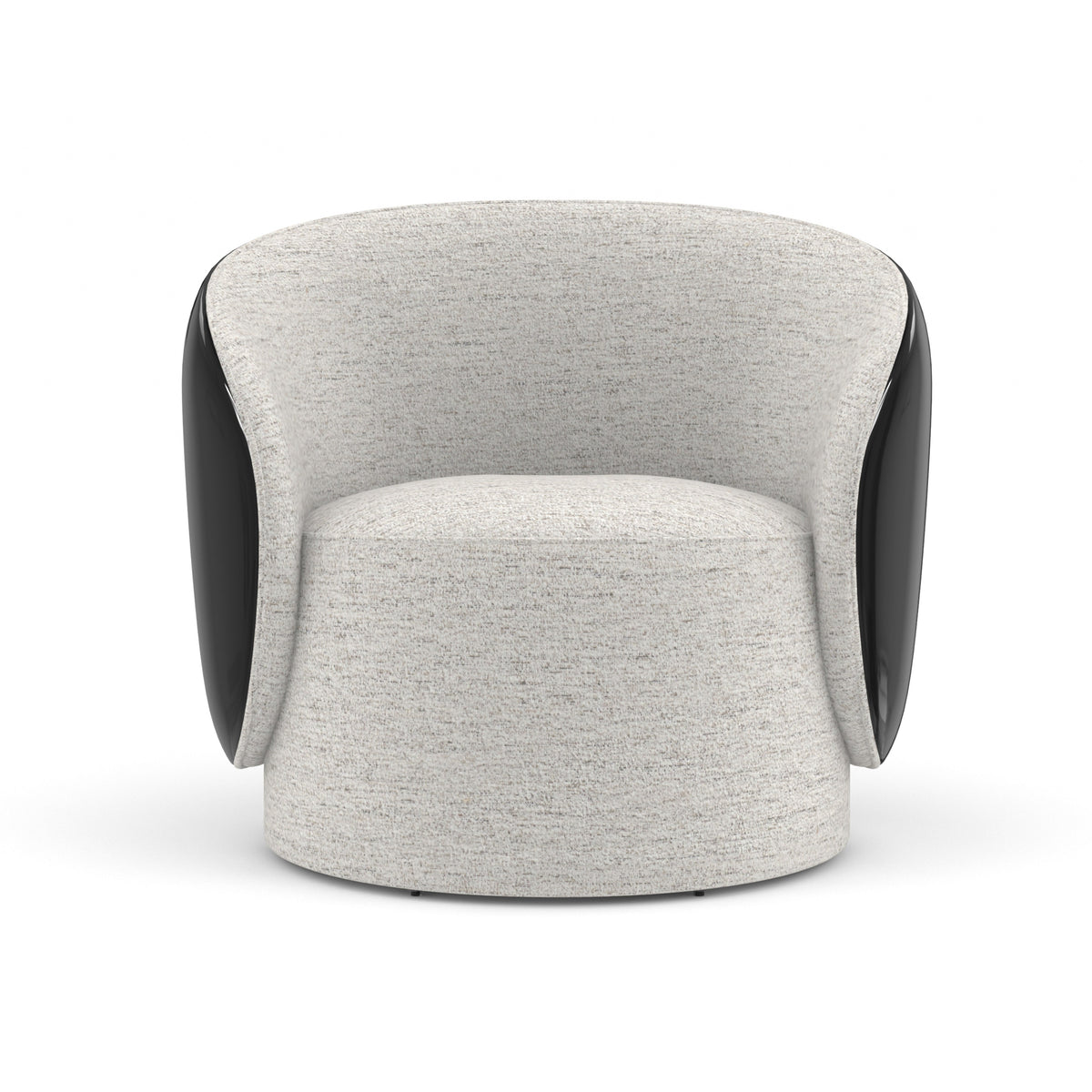 Cuff Swivel Chair Piano Black 33" by Caracole