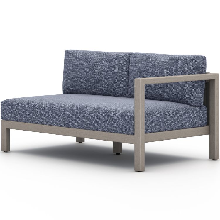Sonoma Weathered Grey Outdoor Sectional Raf Sofa Piece