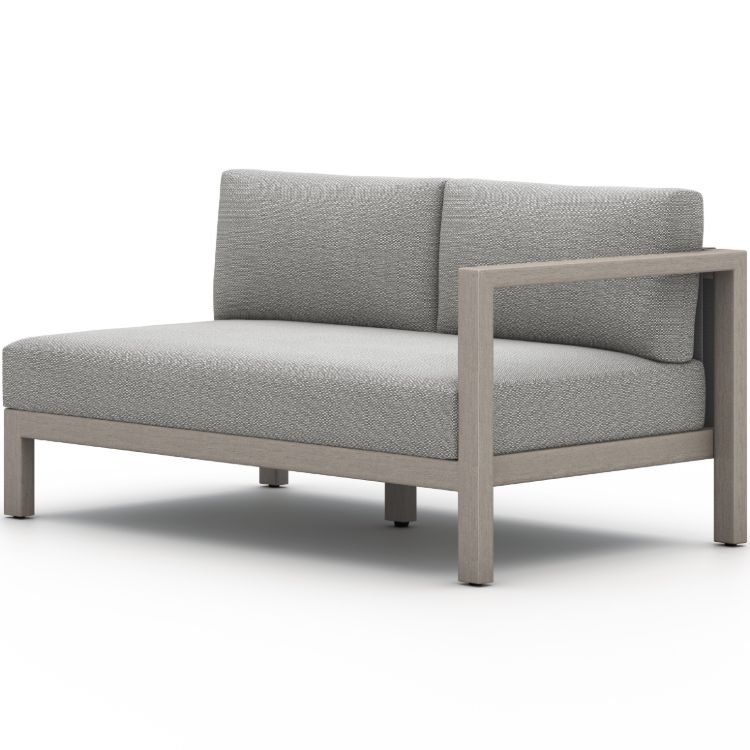 Sonoma Weathered Grey Outdoor Sectional Raf Sofa Piece