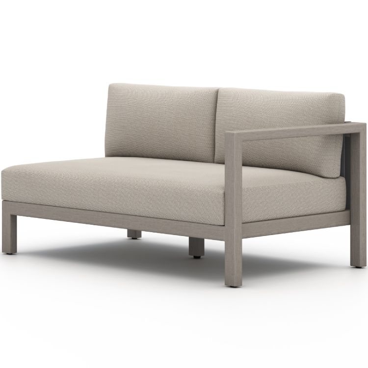 Sonoma Weathered Grey Outdoor Sectional Raf Sofa Piece