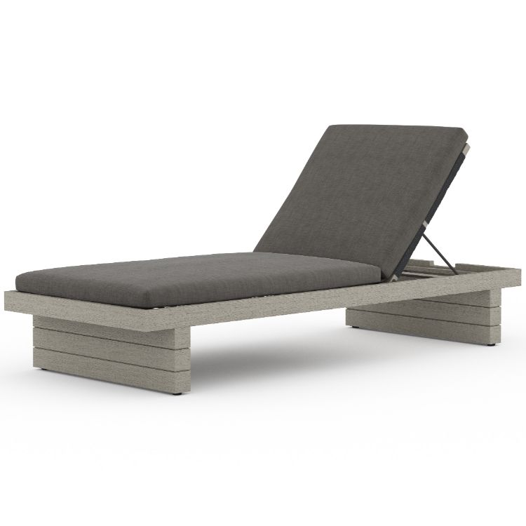Leroy Weathered Grey Outdoor Chaise