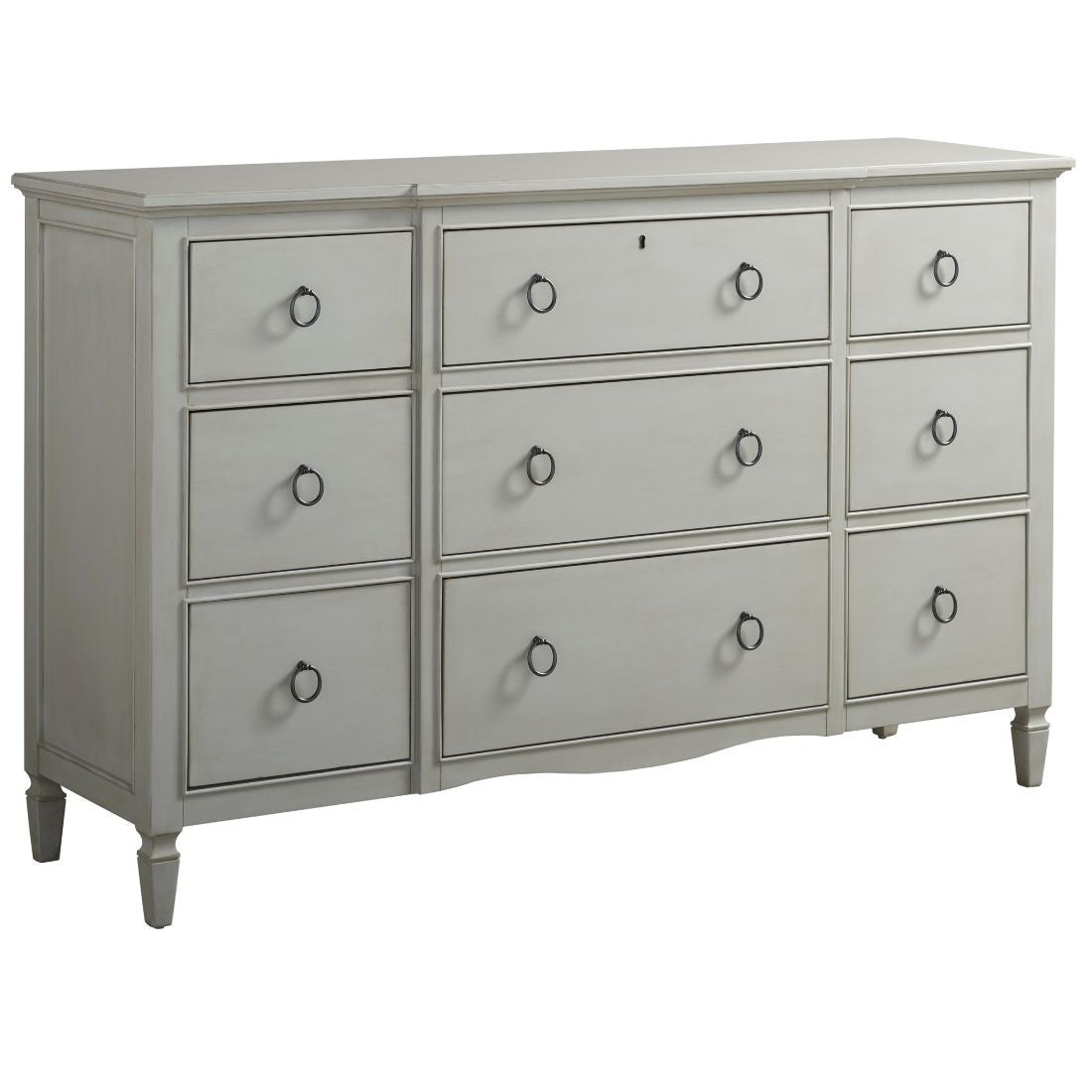 Universal Furniture Summer Hill French Gray 9 Drawer Dresser