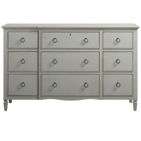 Summer Hill French Gray 9 Drawer Dresser