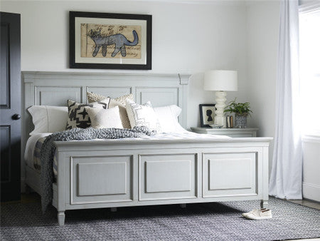 Summer Hill - French Gray Queen Panel Bed
