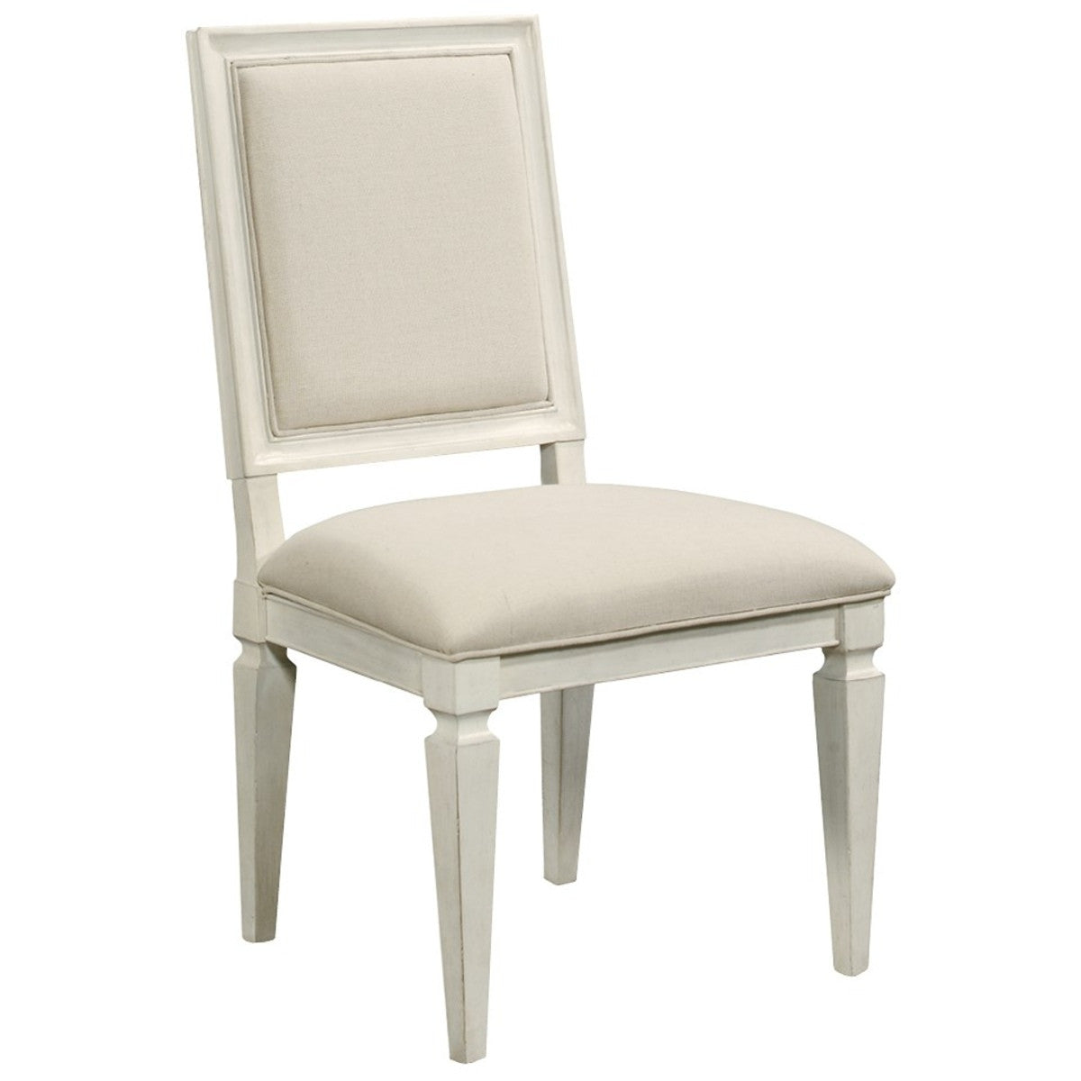 Country-Chic 5 Piece Round White Dining Room Set