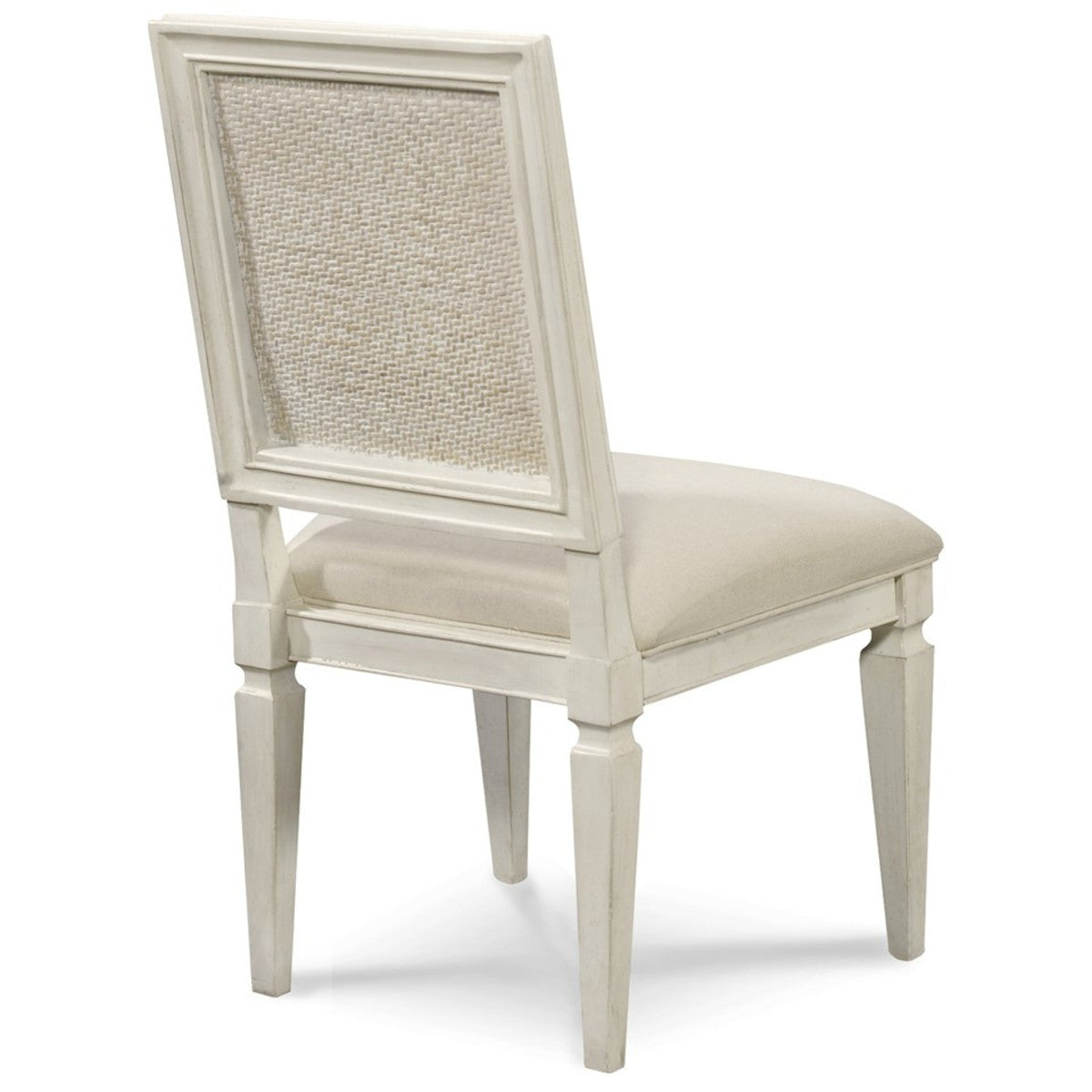 Country-Chic 5 Piece Round White Dining Room Set