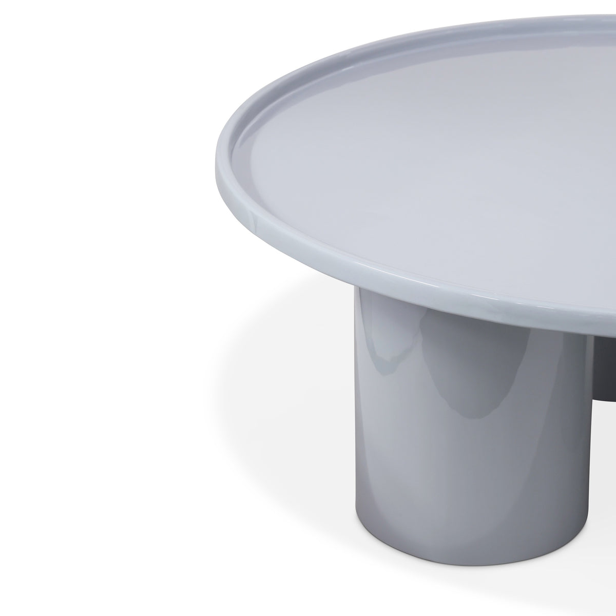 Sofia Enamel Coffee Table Pearl Blue by Urbia - detail 4