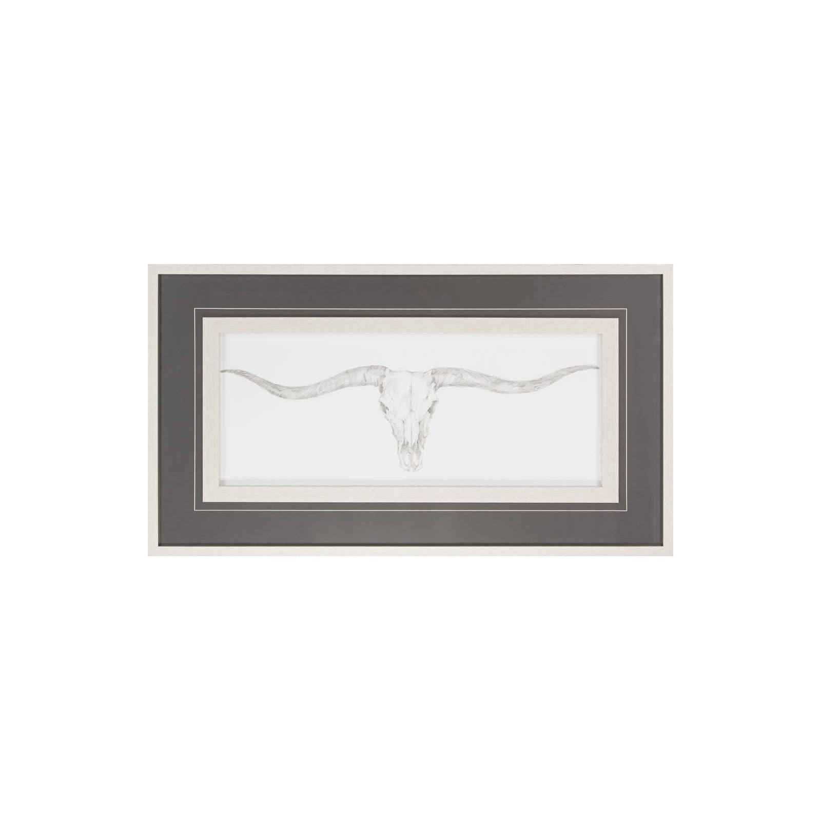 Western Skull Mount III by Harper a Framed Art Print Matted under Glass by Mercana at ZIN Home