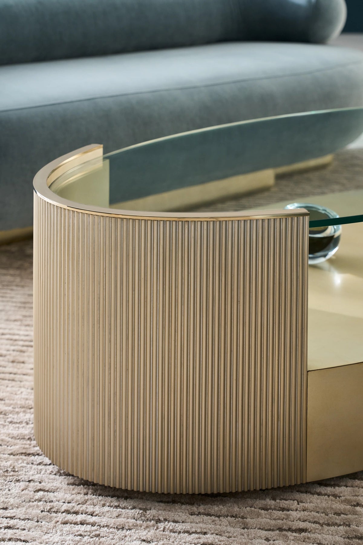 Love Oval Cocktail Table 56" by Caracole - view 11