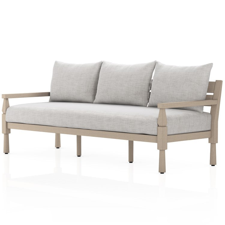 Waller Brown Teak Outdoor Sofa 82"