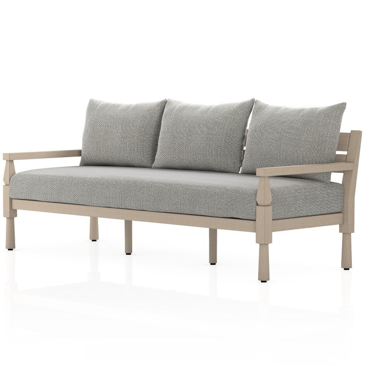 Waller Brown Teak Outdoor Sofa 82"