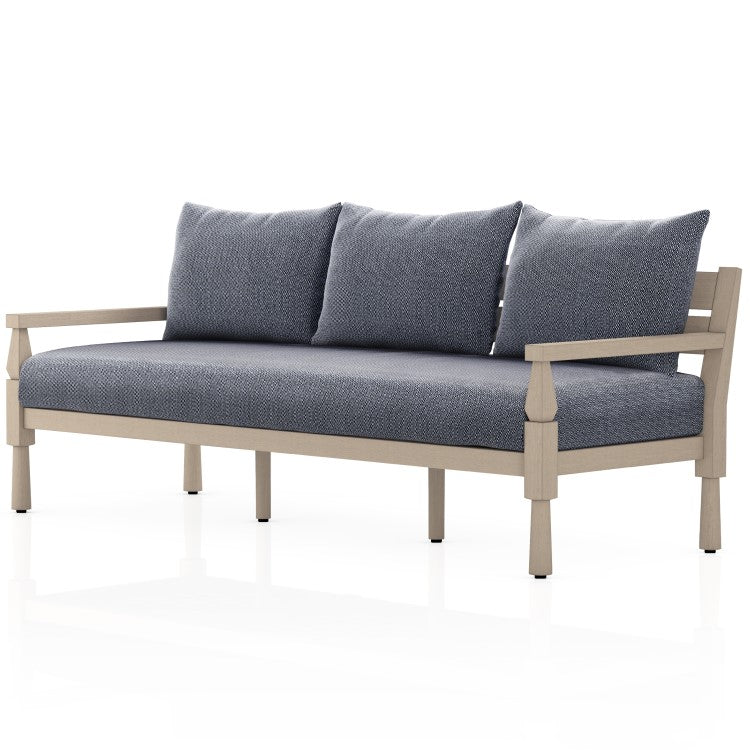 Waller Brown Teak Outdoor Sofa 82"