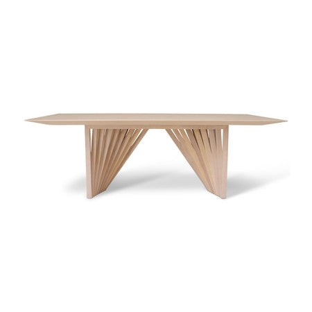 Modern Brazilian Laguna Wooden Top Dining Table - Nevoa Frame