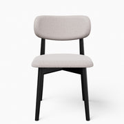 Modern Brazilian Lucia Side Chair Harvest Jute Upholstery - Ebano Frame by Urbia - product view