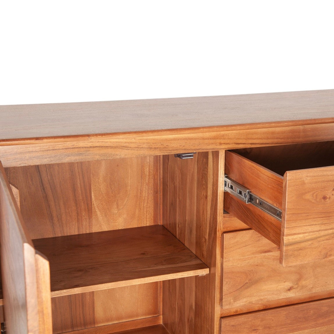 Savannah 68" Solid Wood Sideboard Cinnamon Brown