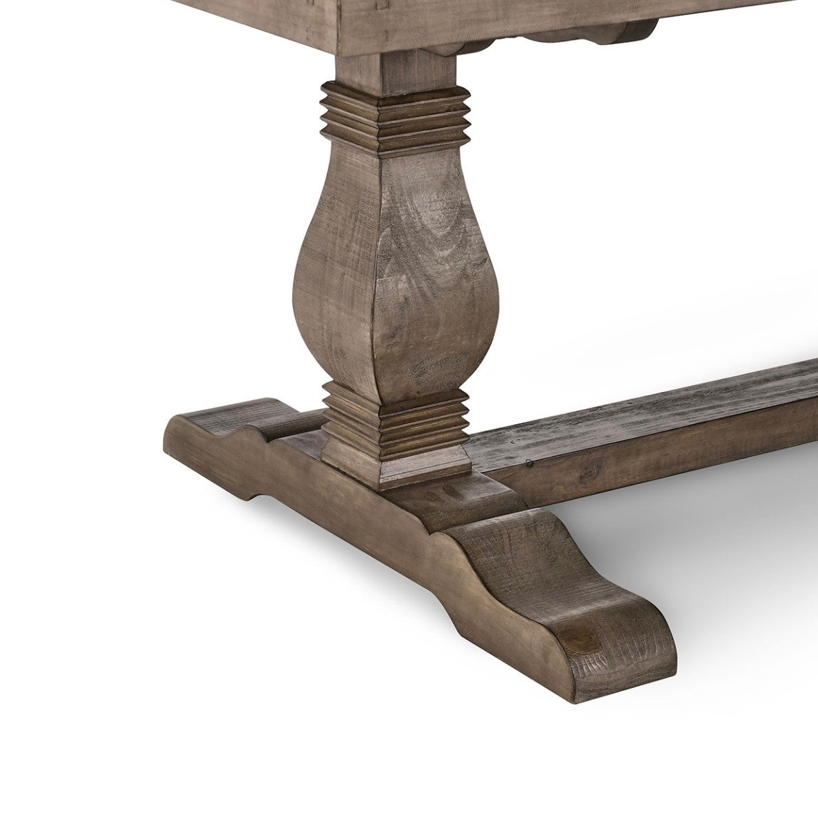 Farmhouse Reclaimed Wood Trestle Dining Table 78"