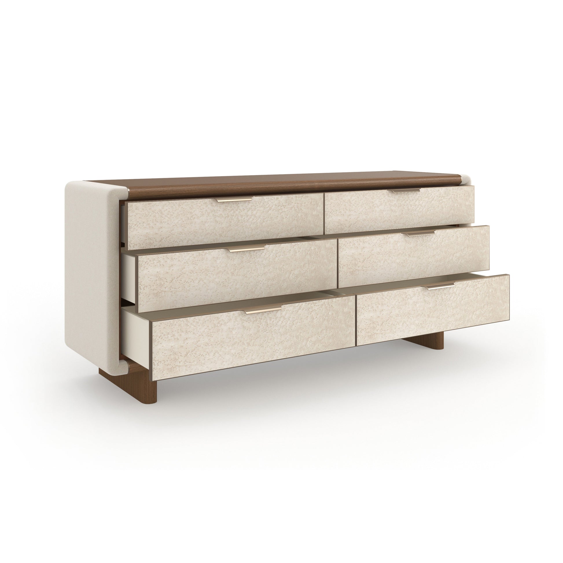 Botero Dresser Brushed Gold 72" by Caracole - view 6