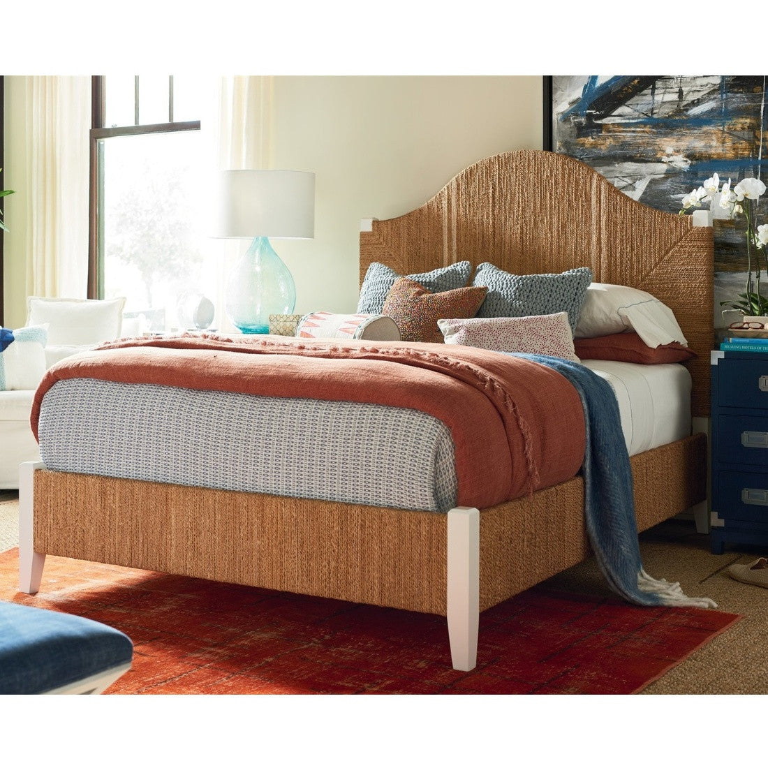 Seabrook Woven Abaca King Bed Frame