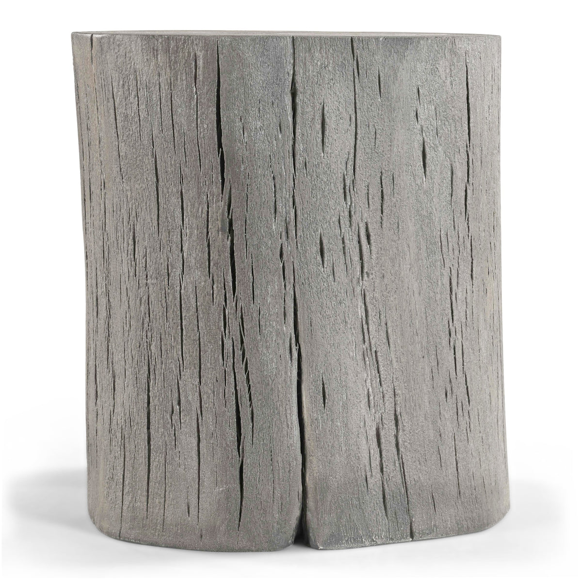 Brooks Solid Wood Stump - Sandblasted Grey by Urbia - detail 2