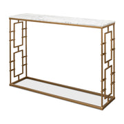 Brass Gate Console Table by Sarreid Ltd