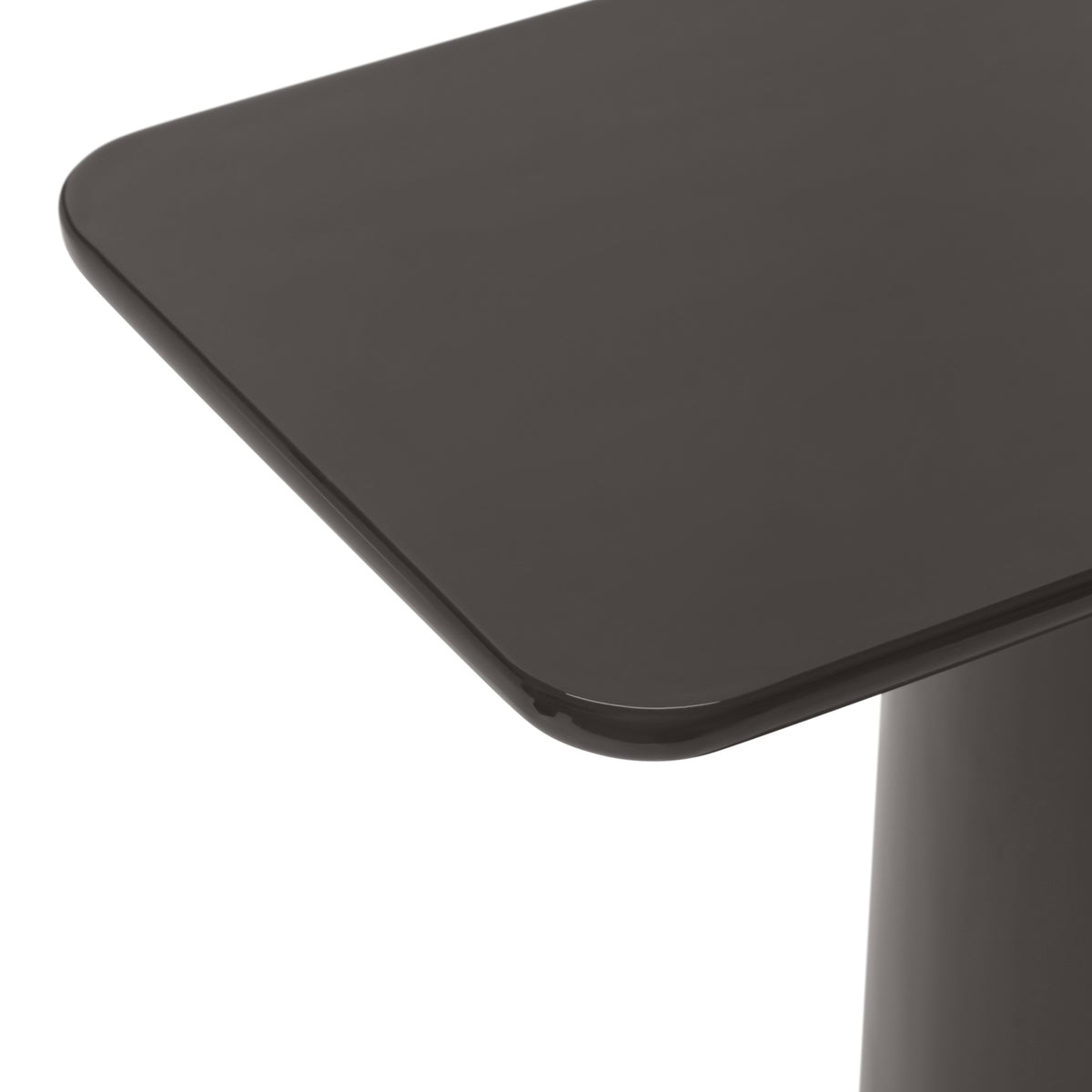 Alessia Enamel End Table Deep Umber Brown by Urbia - detail 4