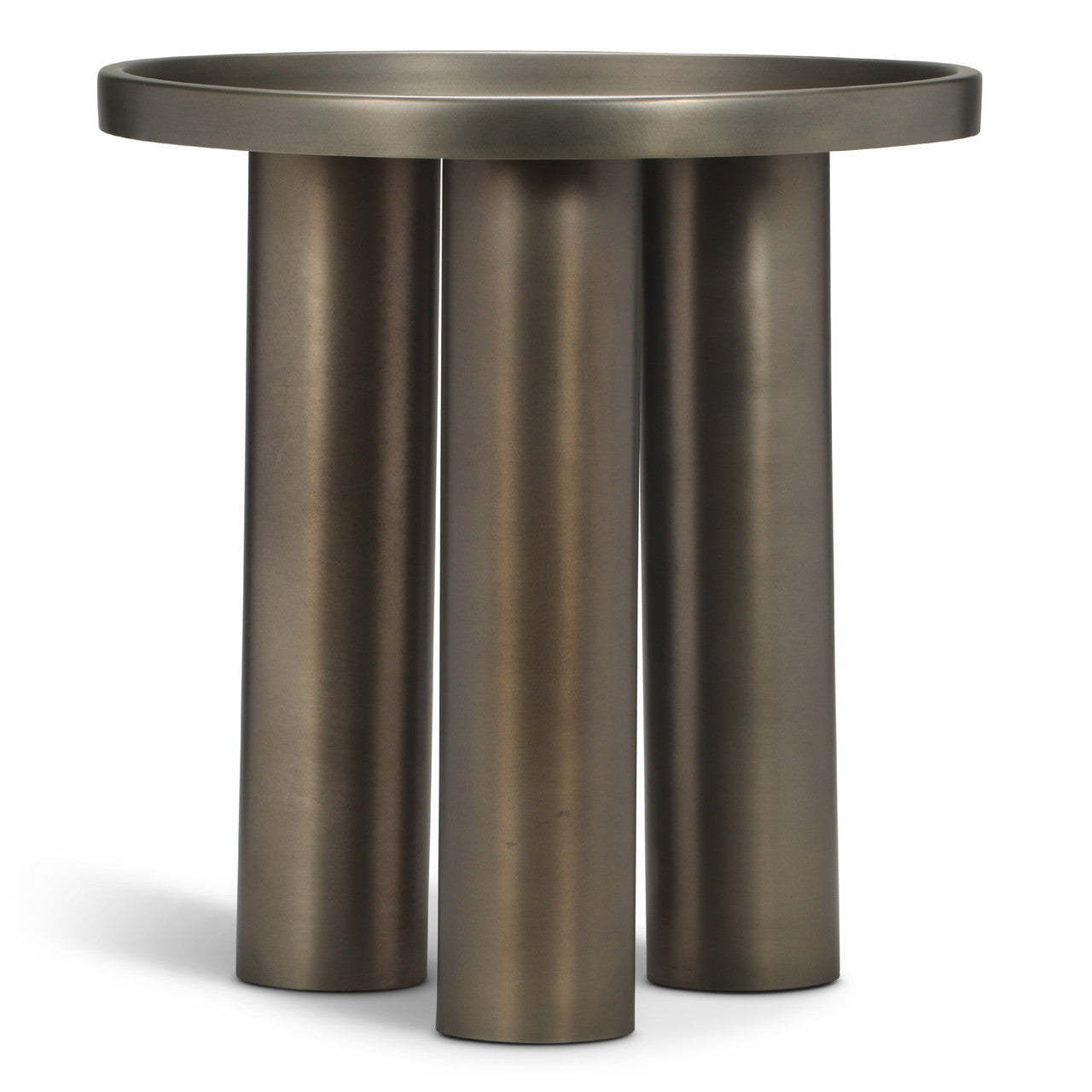 Eclat - Sofia Industrial End Table - Industrial Nickel