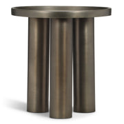 Eclat - Sofia Industrial End Table - Industrial Nickel