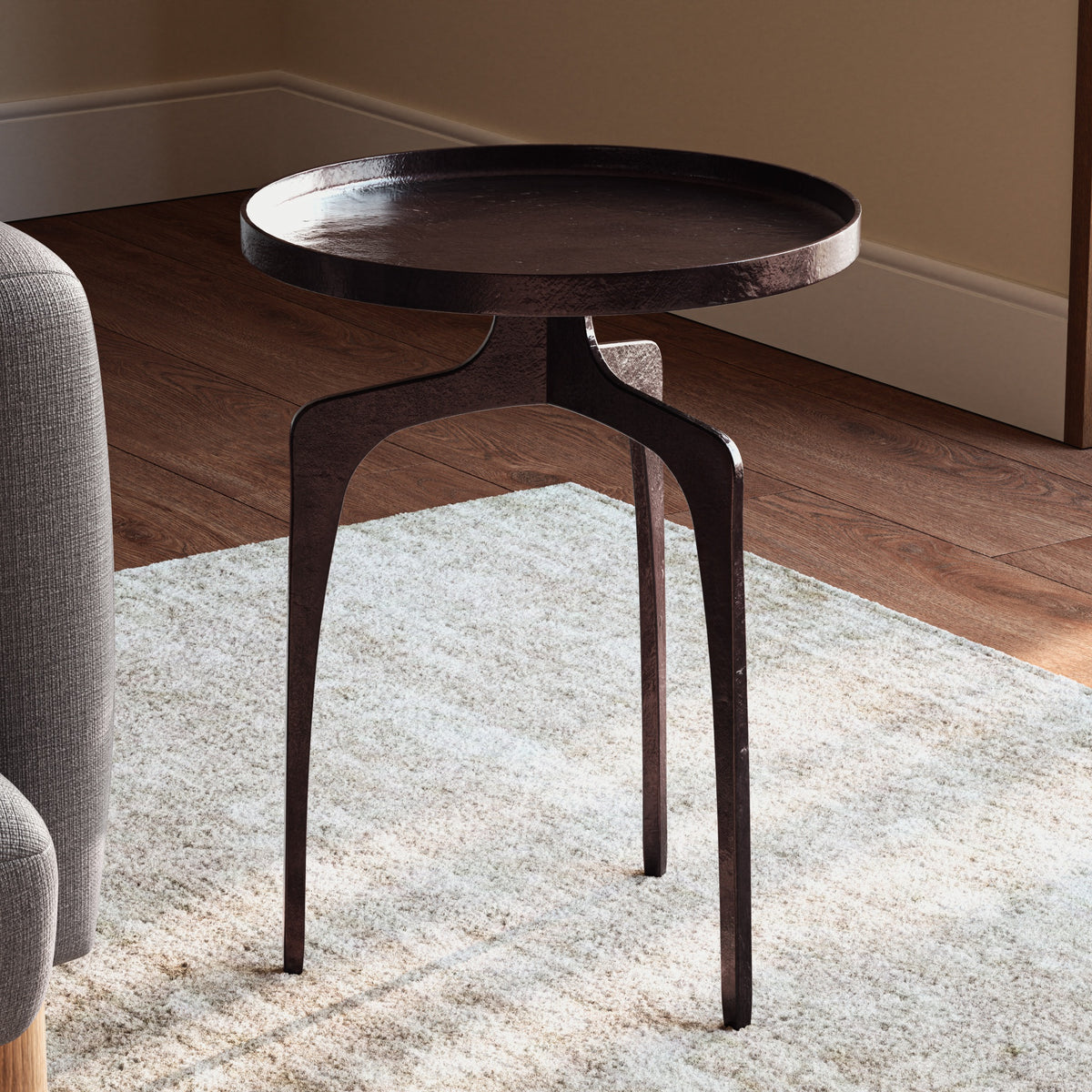 Elements Vinya End Table - Raw Bronze by Urbia - detail 8