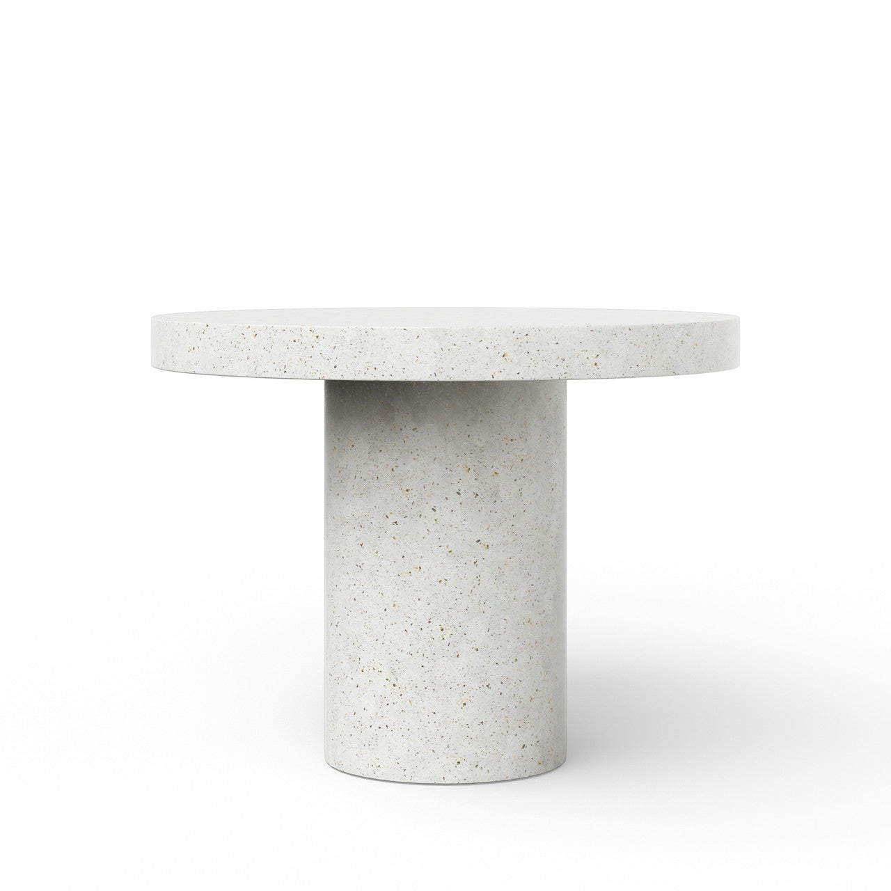 Mixx - Circa - Counter Height Dining Table - 47.25"Dia. - Ivory Terrazzo