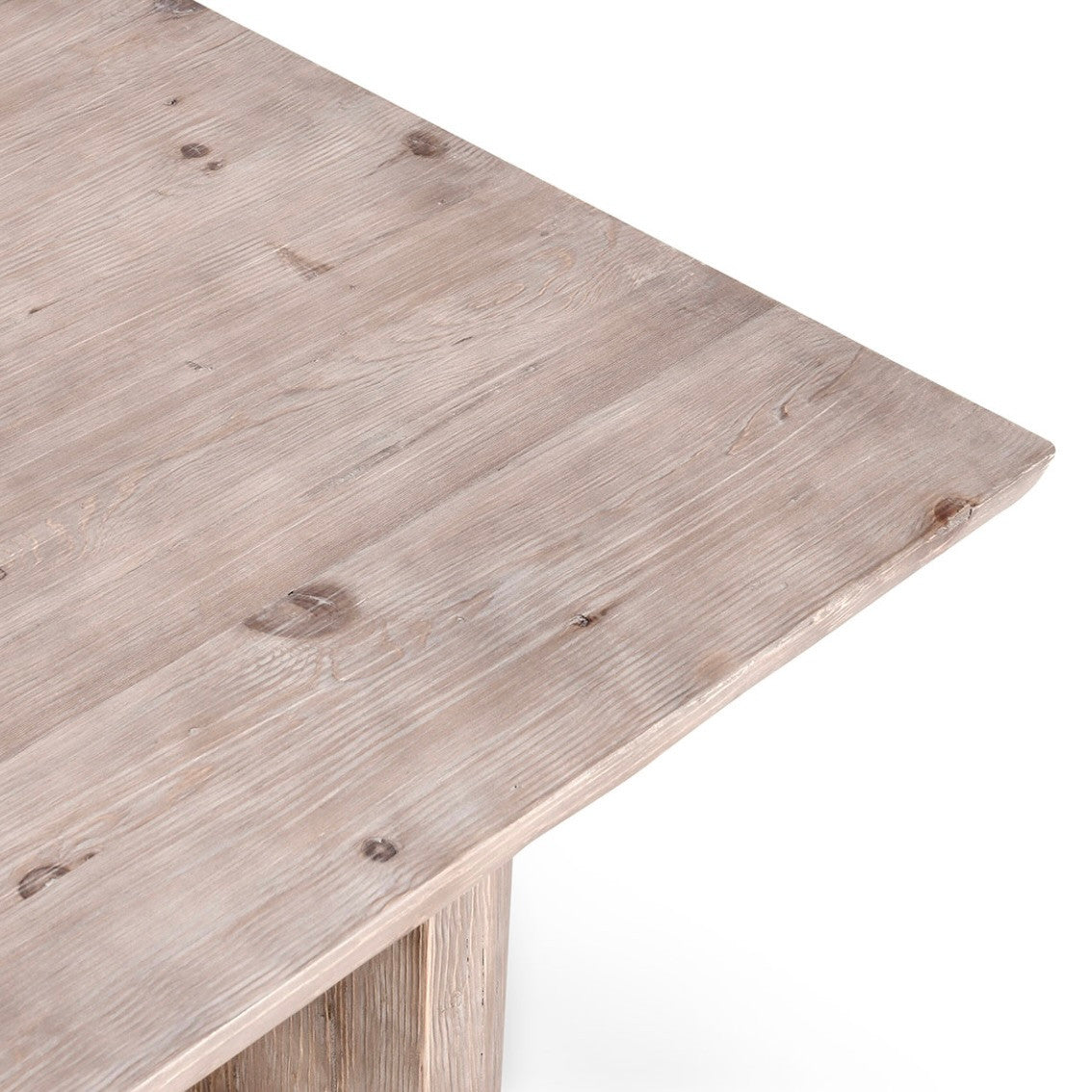 Murphy 100" Reclaimed Wood Dining Table - White Wash