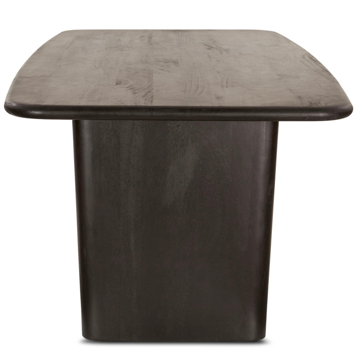 Helsinki 80" Mango Wood Dining Table Black