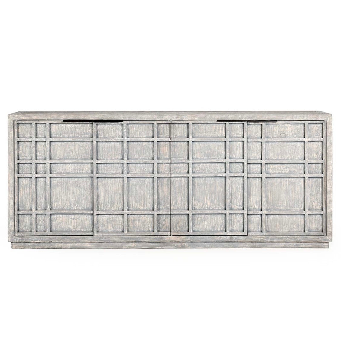 Chandler 4-Door Reclaimed Wood Sideboard in Antique Blue