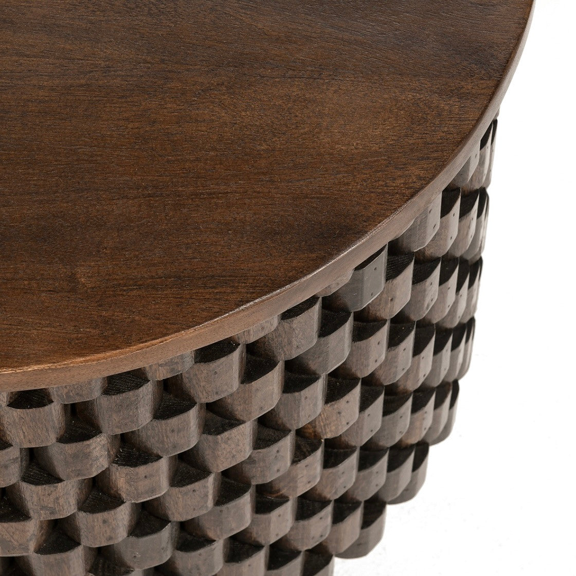 Norwood Solid Wood Round Side Table 25"