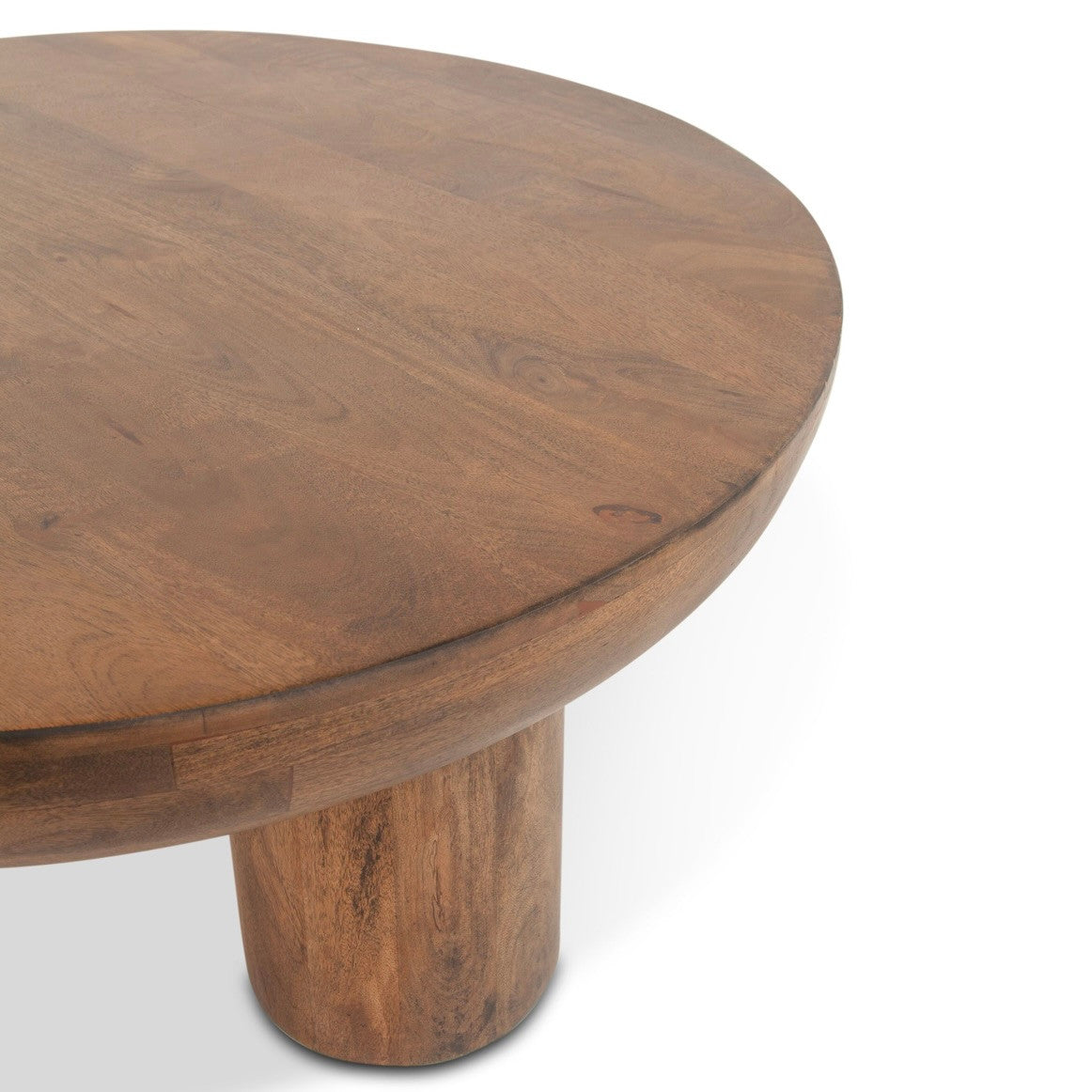 Lucerne Round Coffee Table Acorn Brown 39"